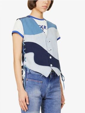 Moesha Patchwork Woven Waistcoat